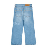 Palm Angels Kids Jeans con Logo per Bambini