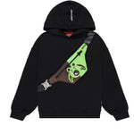 Sprayground Kids Felpa Nera con Cappuccio Pouch per Bambini