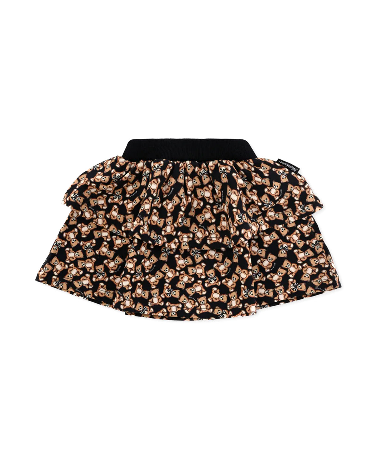 Moschino Kids Gonna nero con Teddy Bear per Neonate