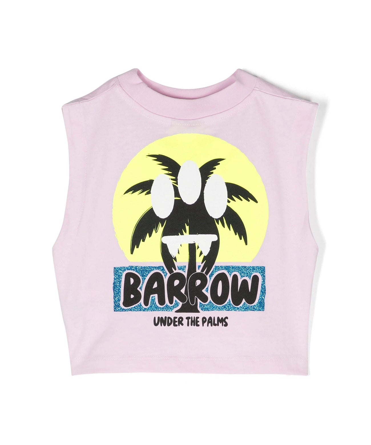 Barrow Kids Canotta Crop con Stampa per Bambine retro