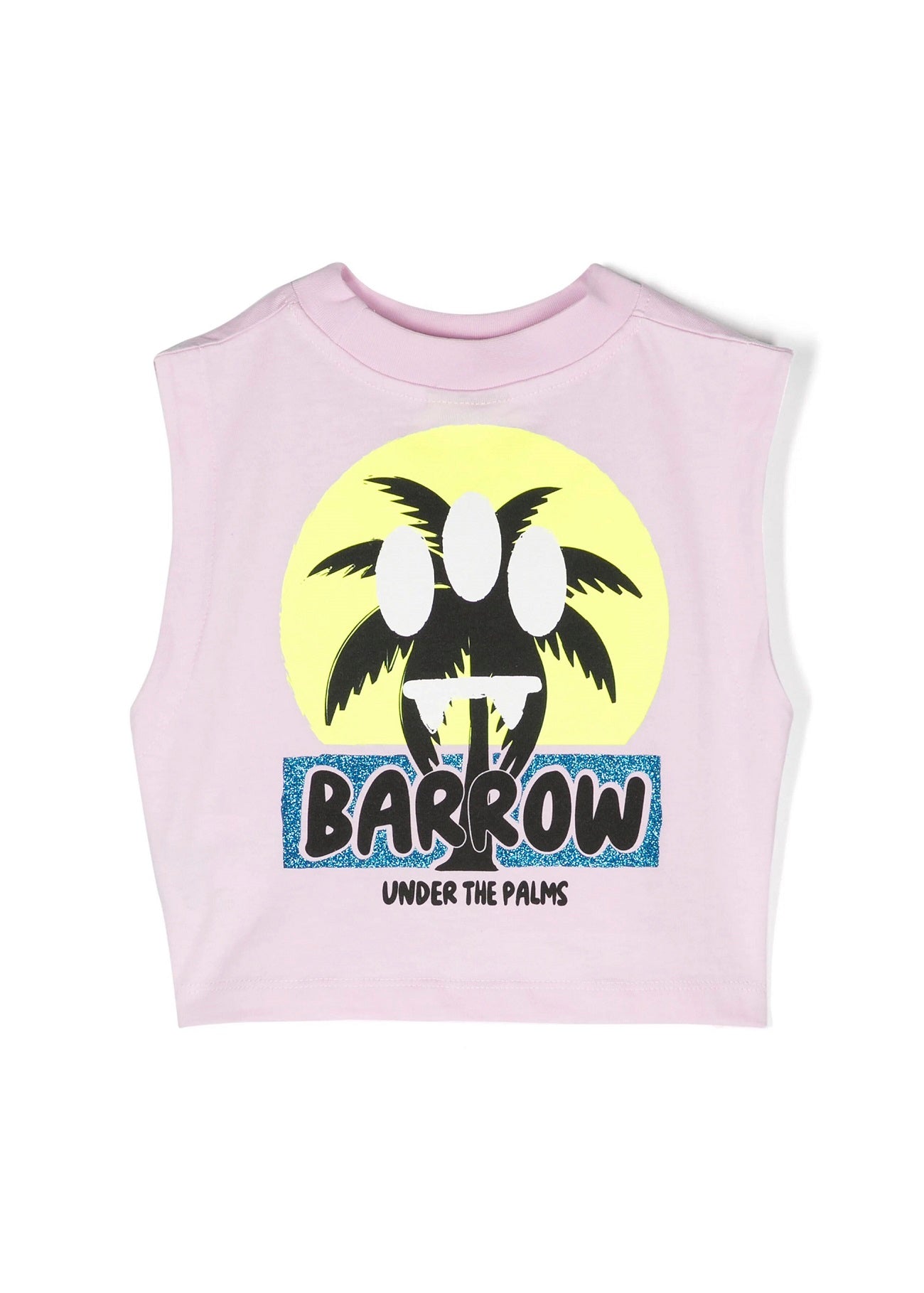 Barrow Kids Canotta Crop con Stampa per Bambine retro