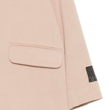 MSGM Kids Giacca Cammello con Targhetta Manica Logo per Bambine