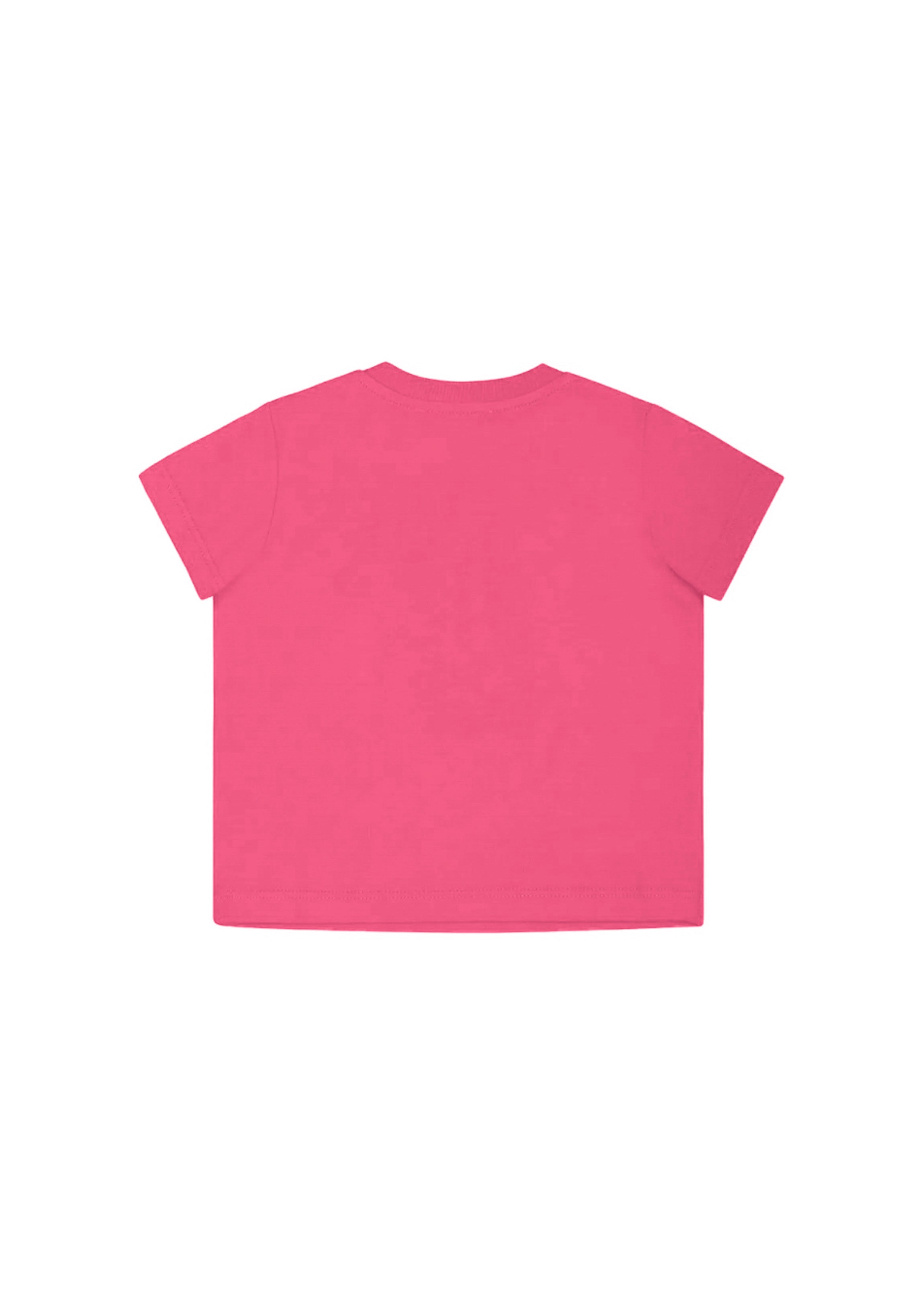 Moschino Kids T-shirt Fucsia con Stampa Toy per Neonate