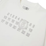 Maison Margiela Kids Felpa Bianco con Logo Unisex