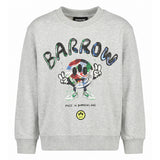 Barrow Kids Felpa Grigio con Stampa per Bambini