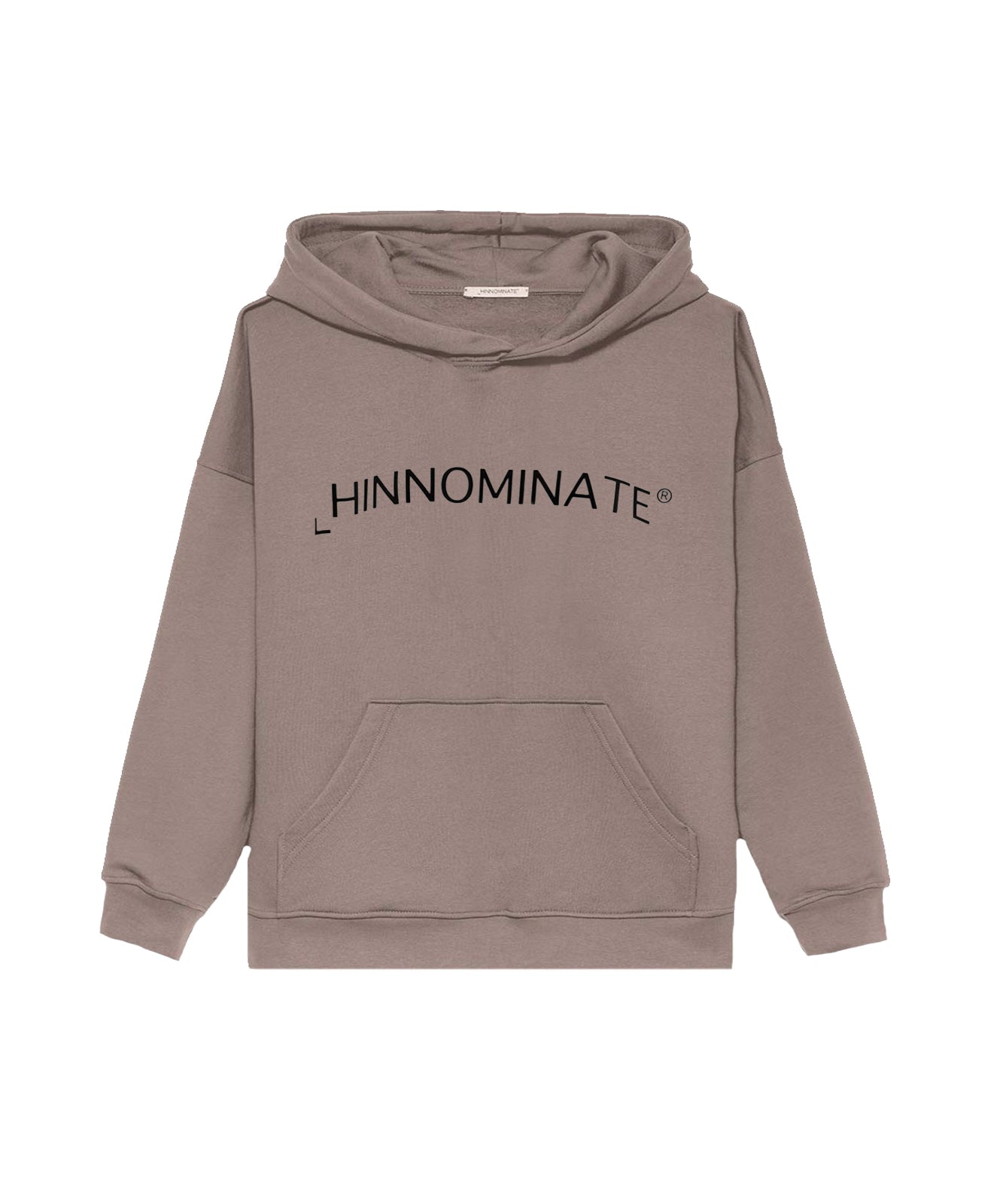 Hinnominate Kids Felpa Fango con Cappuccio e Logo per Bambini
