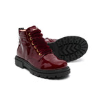 Elisabetta Franchi La Mia Bambina Stivali Anfibi Bordeaux per Neonate (dettaglio)