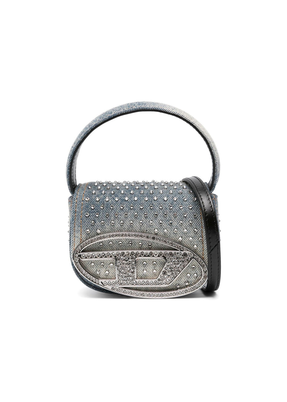 Diesel Kids Borsa a Spalla Jeans con Strass 1DR per Bambine