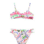 4GIVENESS Costume Bikini Fantasia Multicolor per Bambine  (retro)