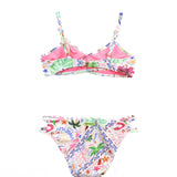 4GIVENESS Costume Bikini Fantasia Multicolor per Bambine  (retro)