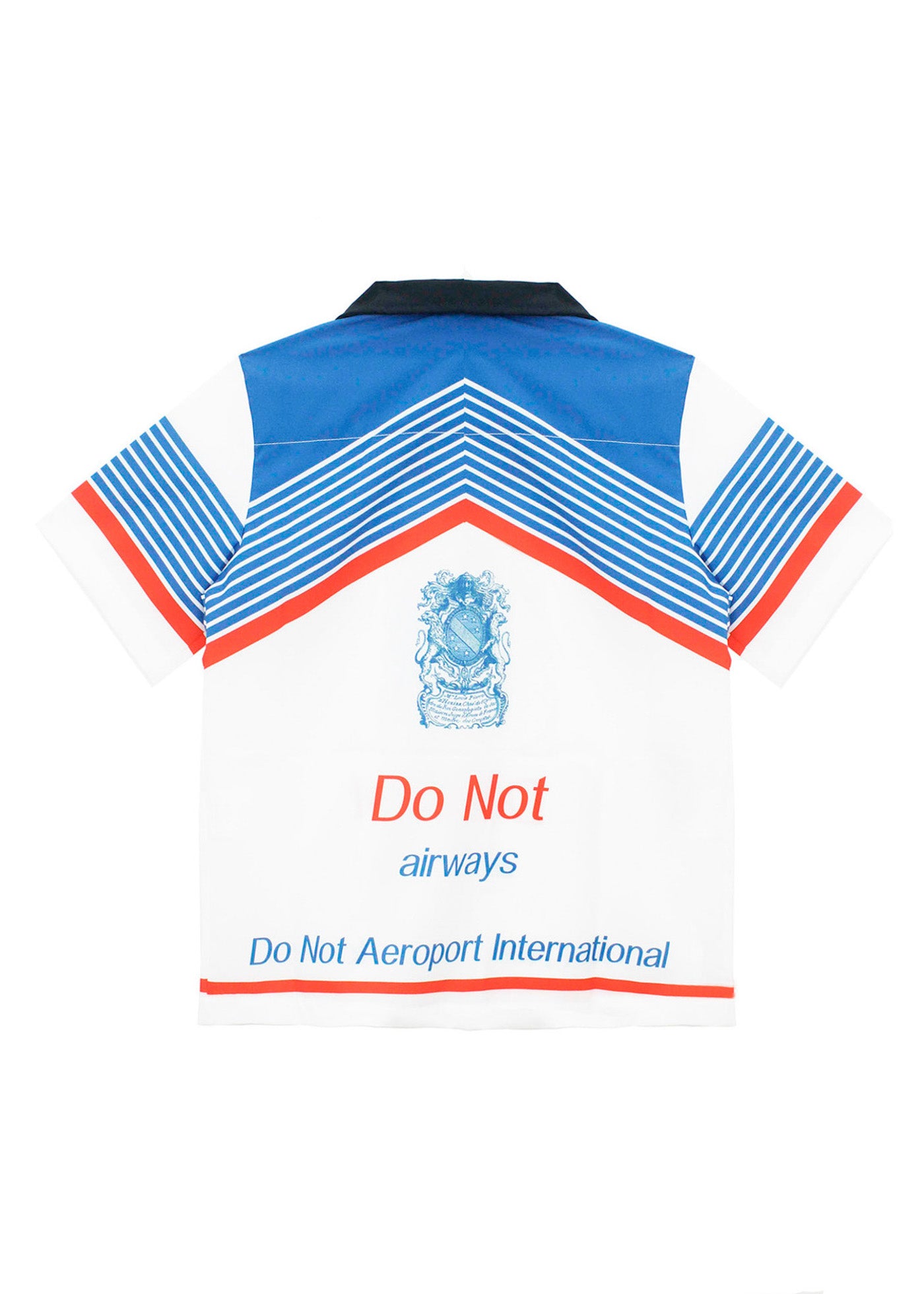 Do Not Conform Camicia Bianca con Stampa Blu per Bambini(retro)