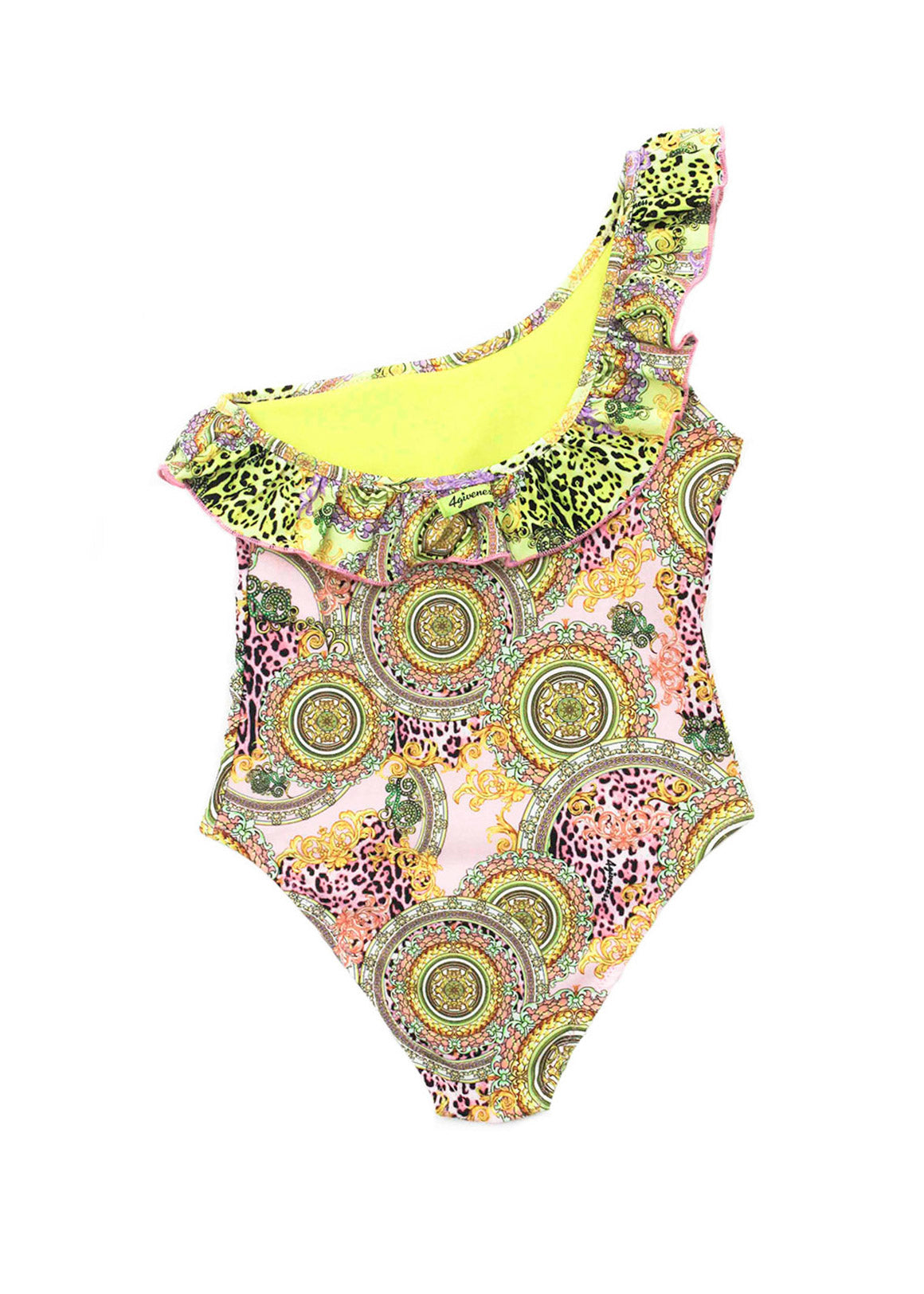 4GIVENESS Girls' Capri Print Monokini Swimsuit