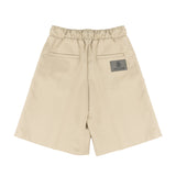 Roberto Cavalli Kids Bermuda Beige con Coulisse e Logo per Bambini