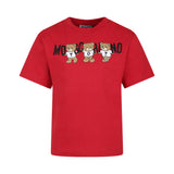 Moschino Kids Red T-Shirt with Teddy Bear for Children