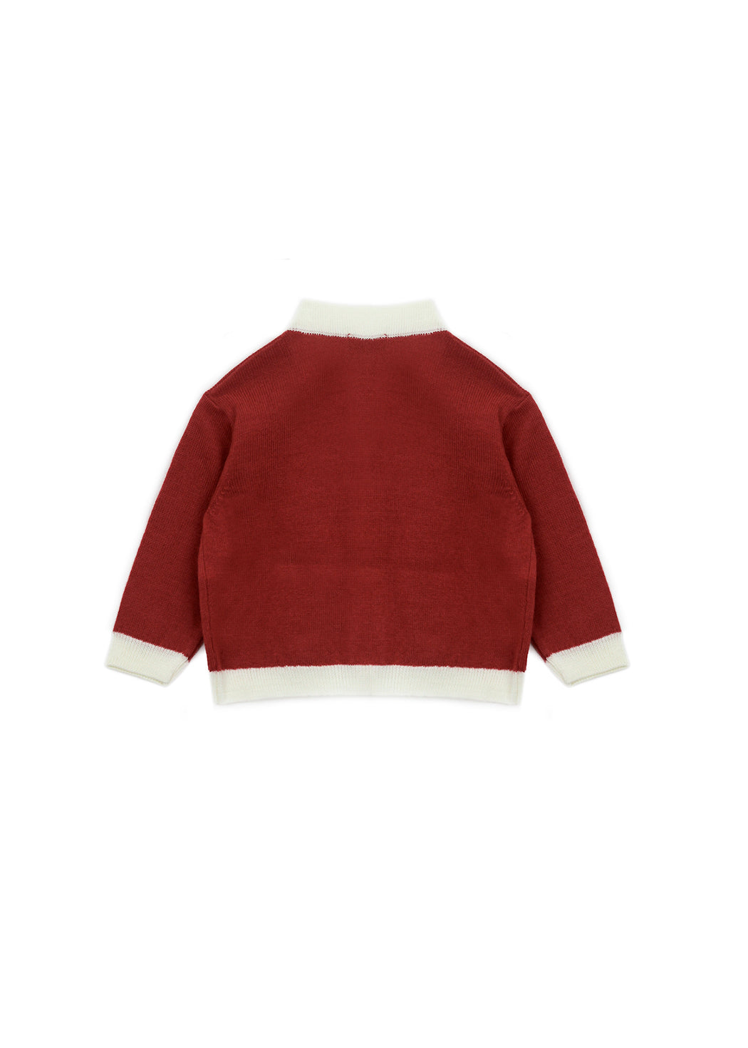 Elisabetta Franchi La Mia Bambina Cardigan Ombretto/Avorio per Neonate (retro)