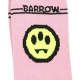 Barrow Kids Calzino Rosa con Stampa Smile per Bambine (dettaglio)