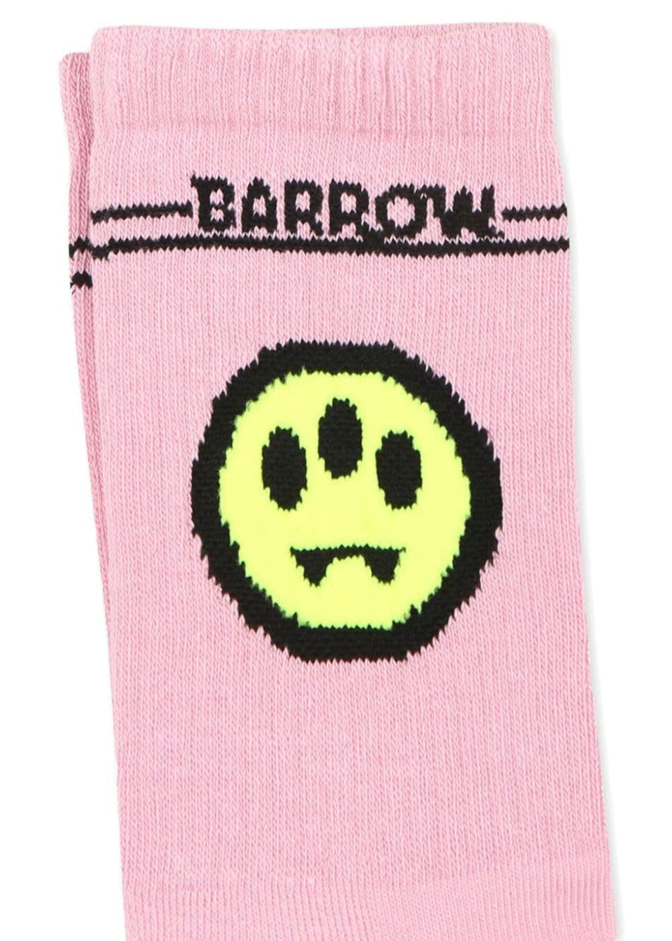 Barrow Kids Calzino Rosa con Stampa Smile per Bambine (dettaglio)