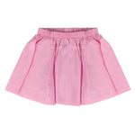 Vicolo Kids Gonna Rosa a Righe con Applicazione Bottoni per Bambine