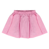 Vicolo Kids Gonna Rosa a Righe con Applicazione Bottoni per Bambine