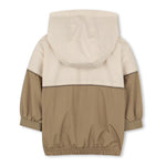 Boss Kids Giacca a Vento Beige con Cappuccio per Bambini