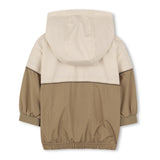 Boss Kids Giacca a Vento Beige con Cappuccio per Bambini