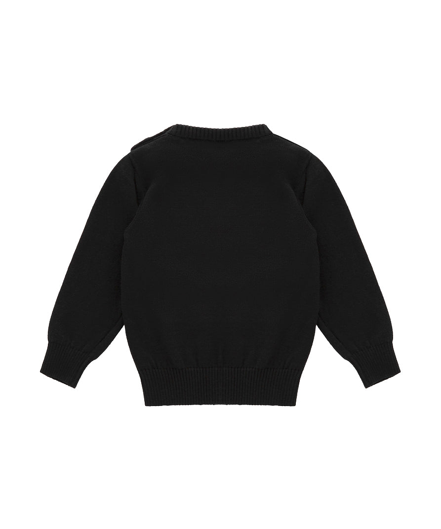 Iceberg Kids Maglioncino Nero con Intarso per Neonati (retro)