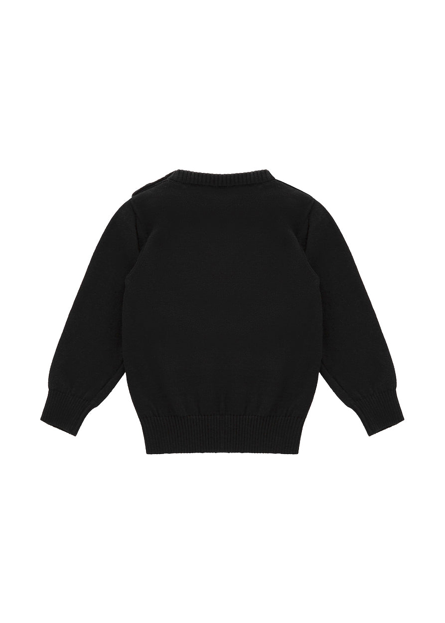 Iceberg Kids Maglioncino Nero con Intarso per Neonati (retro)