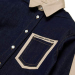 Dsquared2 Kids Camicia Beige in Gabardina per Bambini (dettaglio)