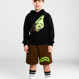 Sprayground Kids Felpa Nera con Cappuccio Pouch per Bambini