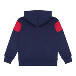 Moschino Kids Felpa Blu con Cappuccio con Logo per Bambini (retro)