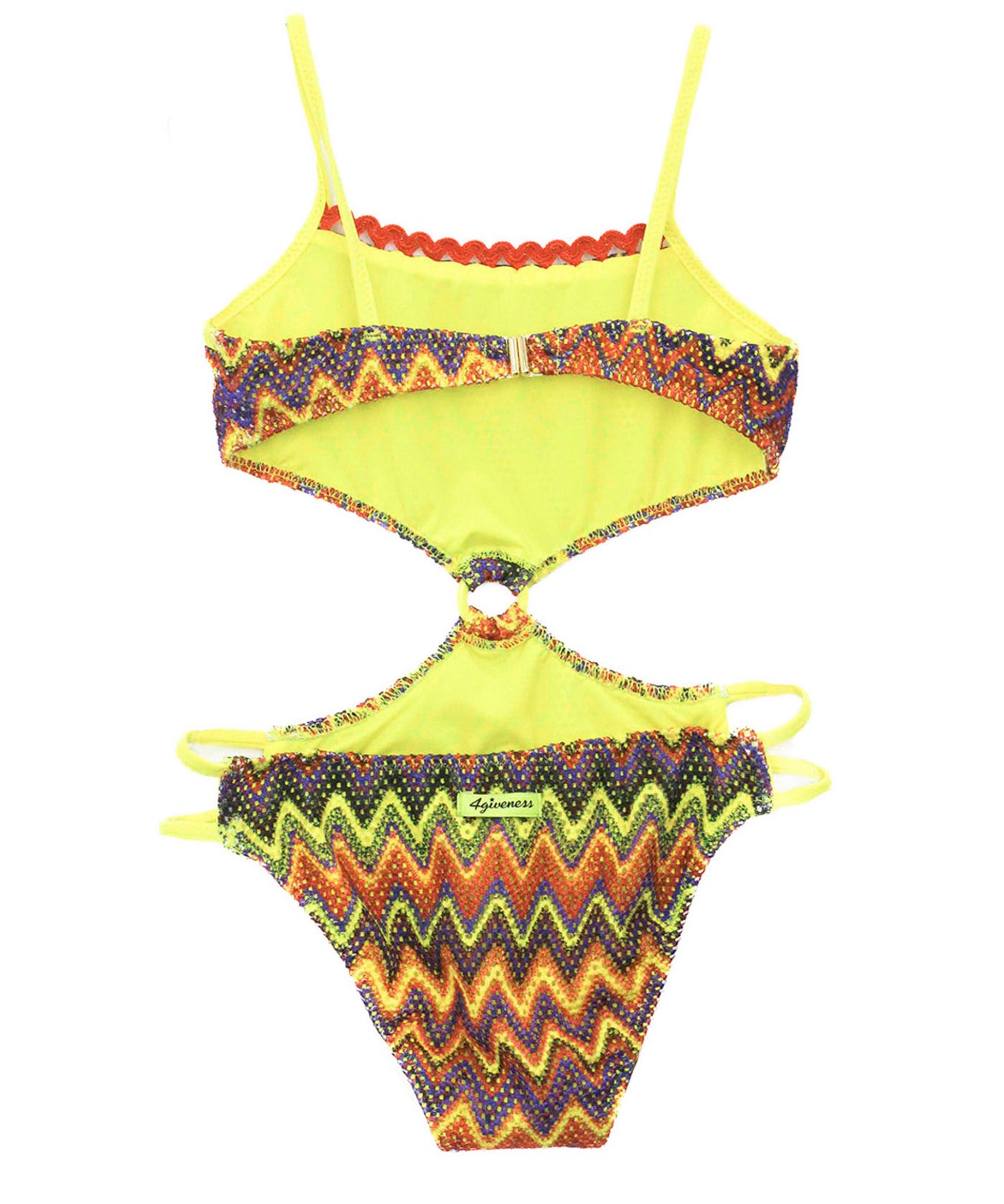 4GIVENESS Costume Monokini Fantasia Multicolor per Bambine