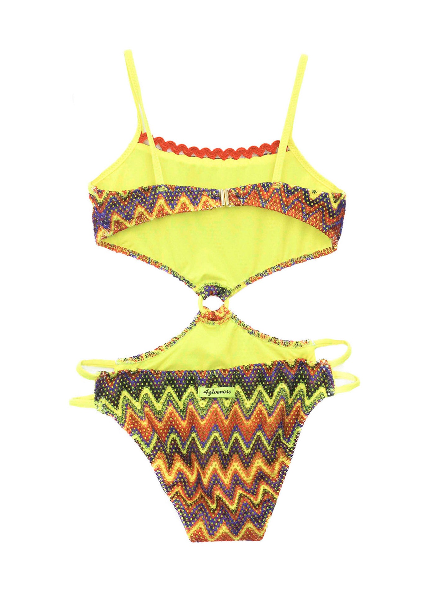 4GIVENESS Costume Monokini Fantasia Multicolor per Bambine