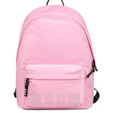 MSGM Kids Zaino Rosa con Logo per Bambine