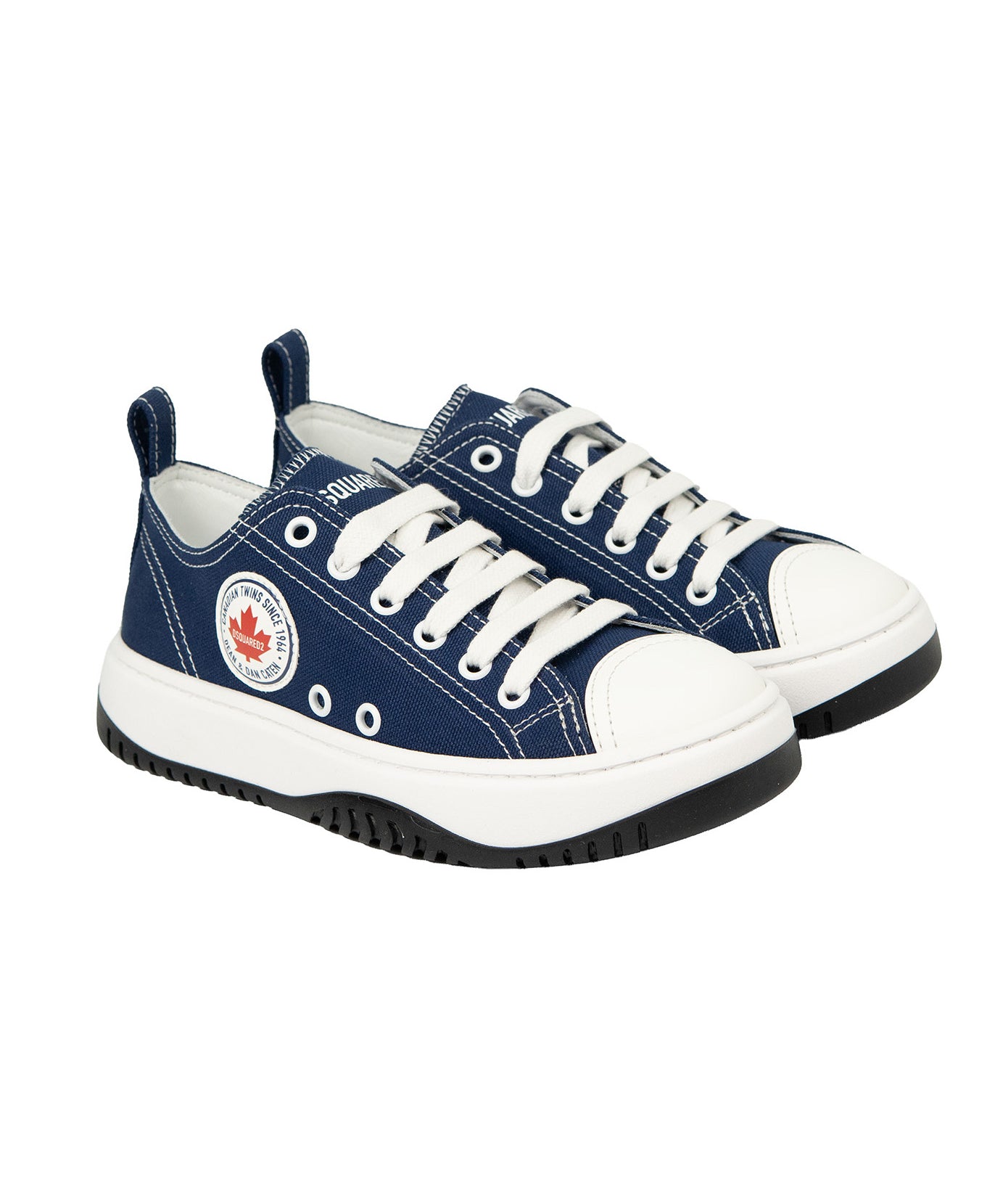 Dsquared2 Kids Sneakers in Denim con Logo per Bambini