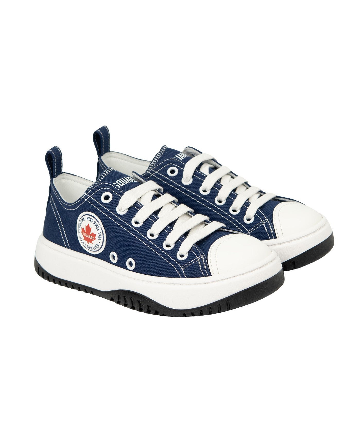 Dsquared2 Kids Sneakers in Denim con Logo per Bambini
