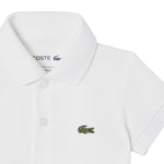 Lacoste Kids Body Bianco con Logo per Neonati
