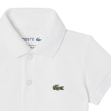 Lacoste Kids Body Bianco con Logo per Neonati