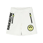 Barrow Kids Short Bianco con Stampa per Bambini frontale