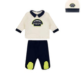 Iceberg Kids Tutina Spezzata Panna con Cappellino per Neonati