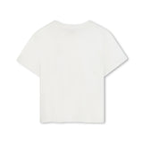 Michael Kors Kids T-Shirt Bianca Con Logo per Bambine