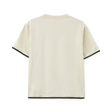N°21 Kids Palms Print Champagne T-Shirt for Kids