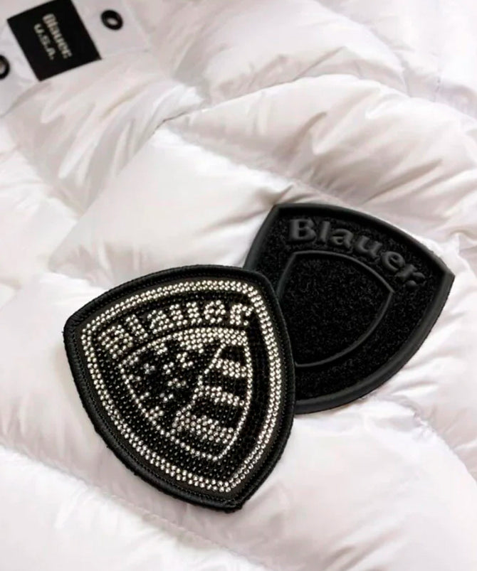 Blauer Kids Giubbino Bianco e Cappuccio con Pelliccia Arcadia Junior per Bambine