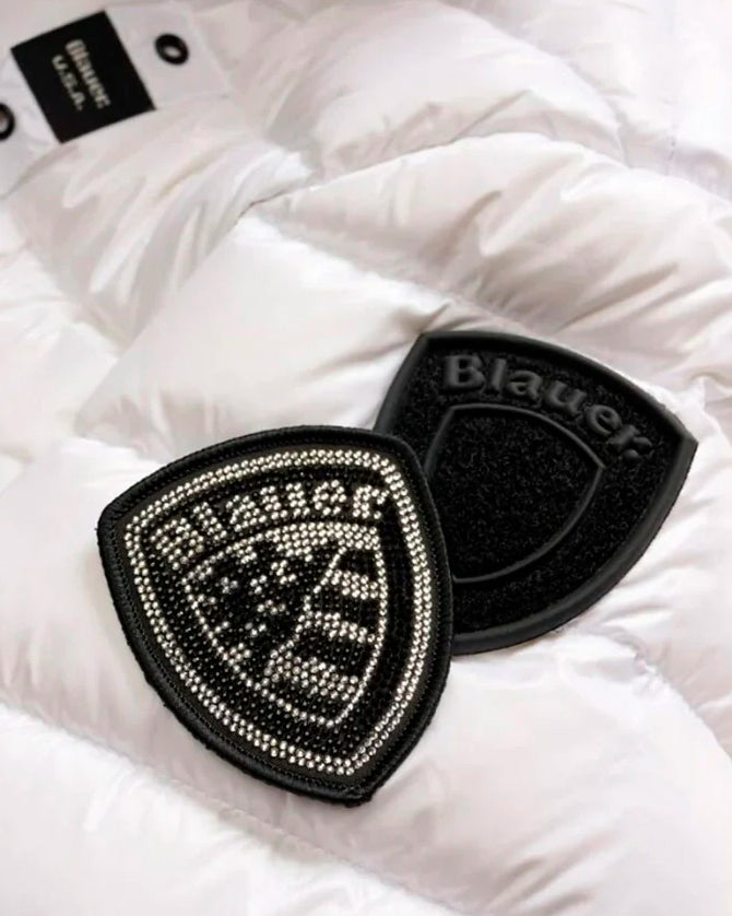 Blauer Kids Giubbino Bianco e Cappuccio con Pelliccia Arcadia Junior per Bambine