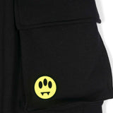 Barrow Kids Pantaloni Neri Stile Cargo con Logo per Bambi (dettaglio)