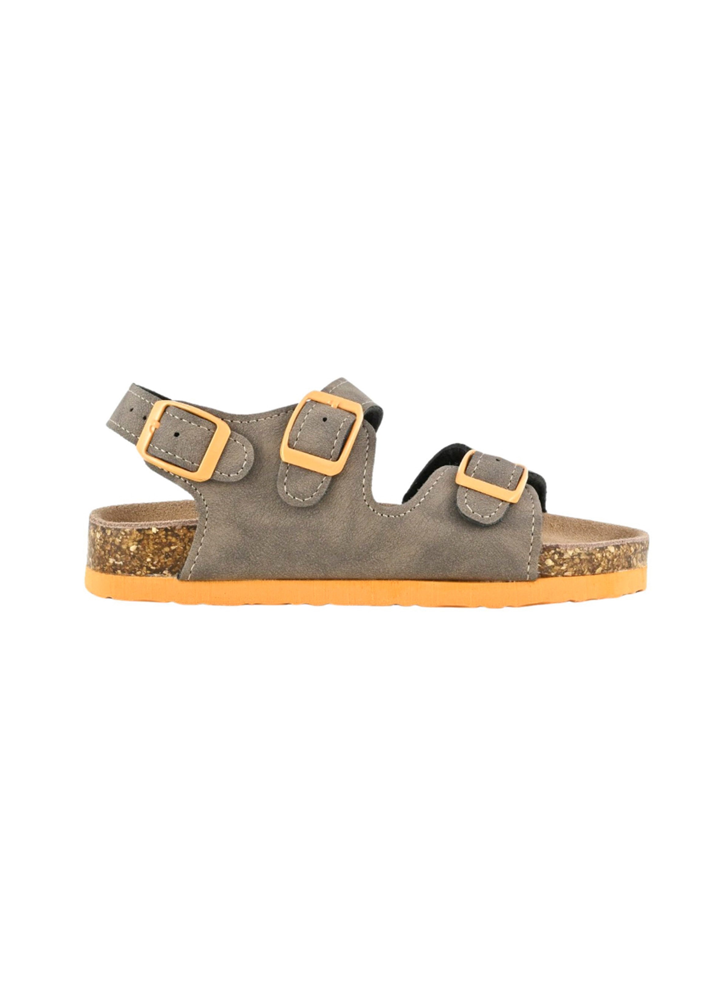 Colors of California Sandalo a Tre Fibbie Marrone per Bambini