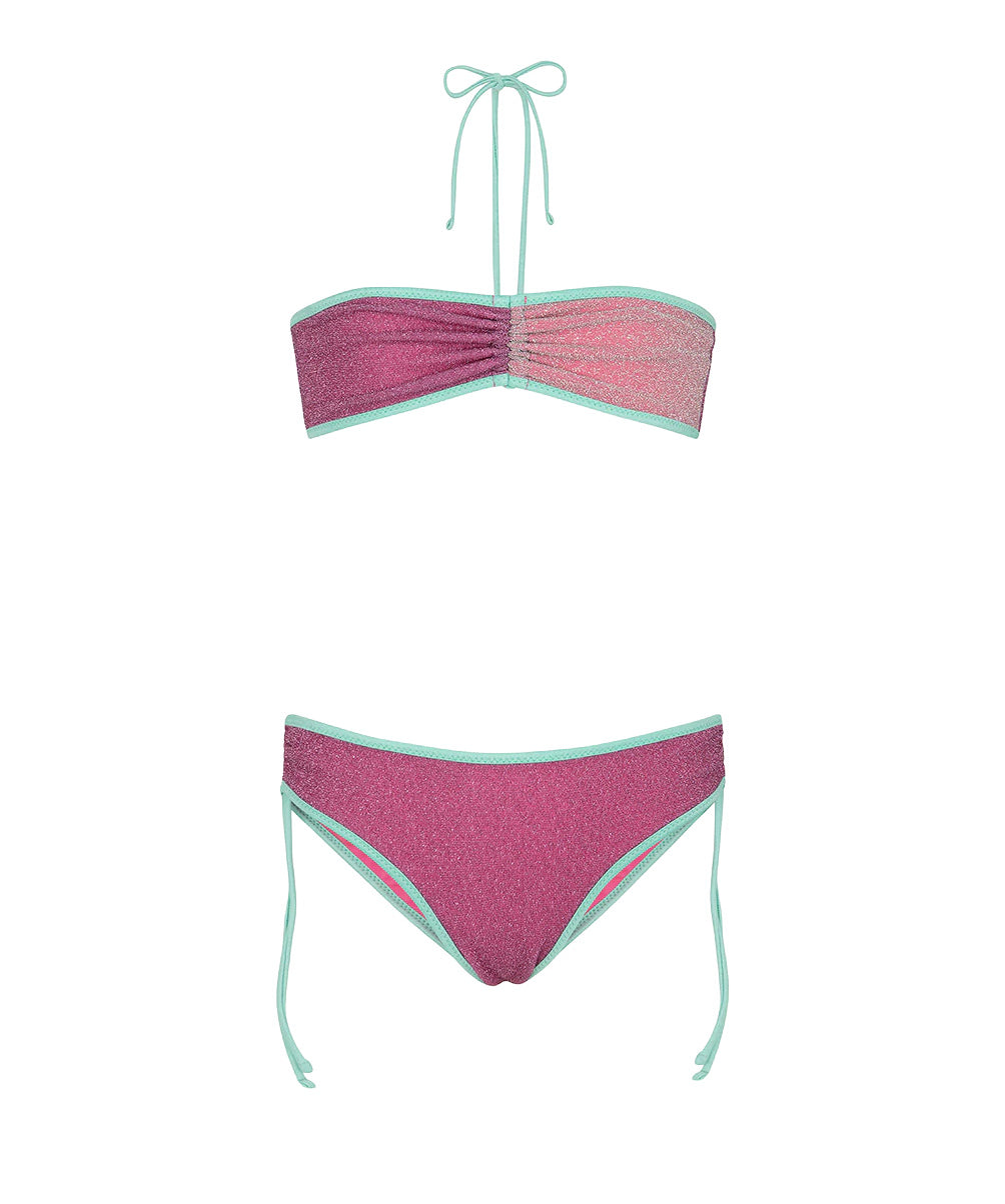 F**K Kids Costume Due Pezzi Viola e Rosa per Bambine