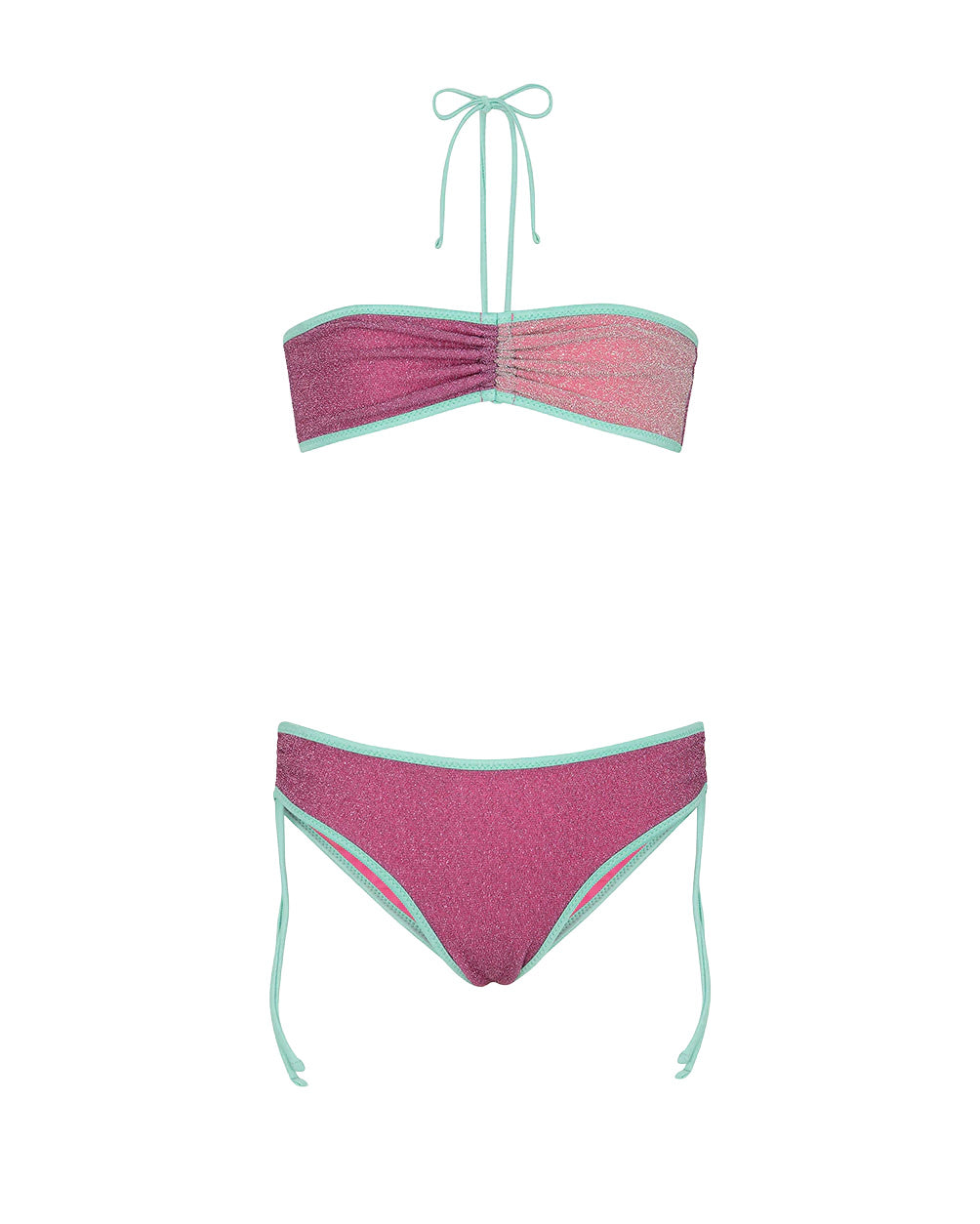 F**K Kids Costume Due Pezzi Viola e Rosa per Bambine