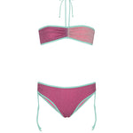 F**K Kids Costume Due Pezzi Viola e Rosa per Bambine