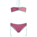F**K Kids Costume Due Pezzi Viola e Rosa per Bambine