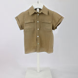 Barcellino Camicia Beige con Tasche per Neonati